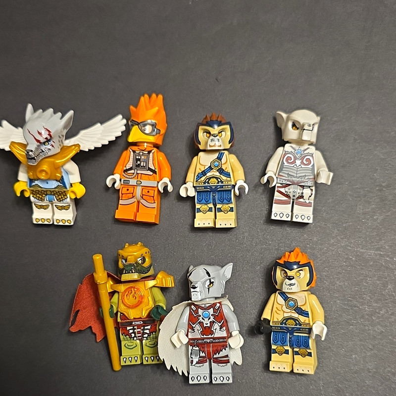 LEGO Minifigure Mixed Lot of 7 Assorted Figures Legends Of Chima