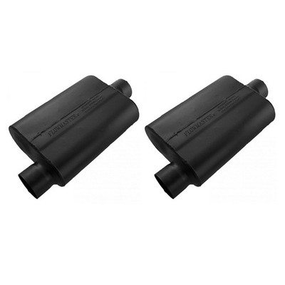 Flowmaster 43041 Set of 2 Universal 40 Series Mufflers 3'' Offset In / Center Out