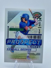 Kendall George Rookie Ticket 2024 Prospect Edition Baseball Card #137 LA Dodgers