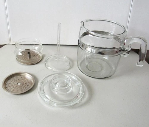 Vintage Pyrex 9cup glass percolator 7759 complete! 1950's-1979 Flame wear