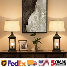 Table Lamps 21'' Set of 2 Touch 3-Way Dimmable for Bedroom Living Room Bedside