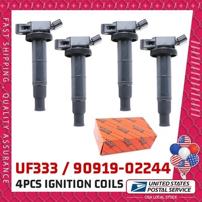 4x 90919-02244 Performance Ignition Coil For Toyota Camry Highlander Solara 2.4L