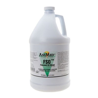 AniMed Flax Seed Oil Gallon   Omega-3 Supplement for Horses, Coat & Joint Health