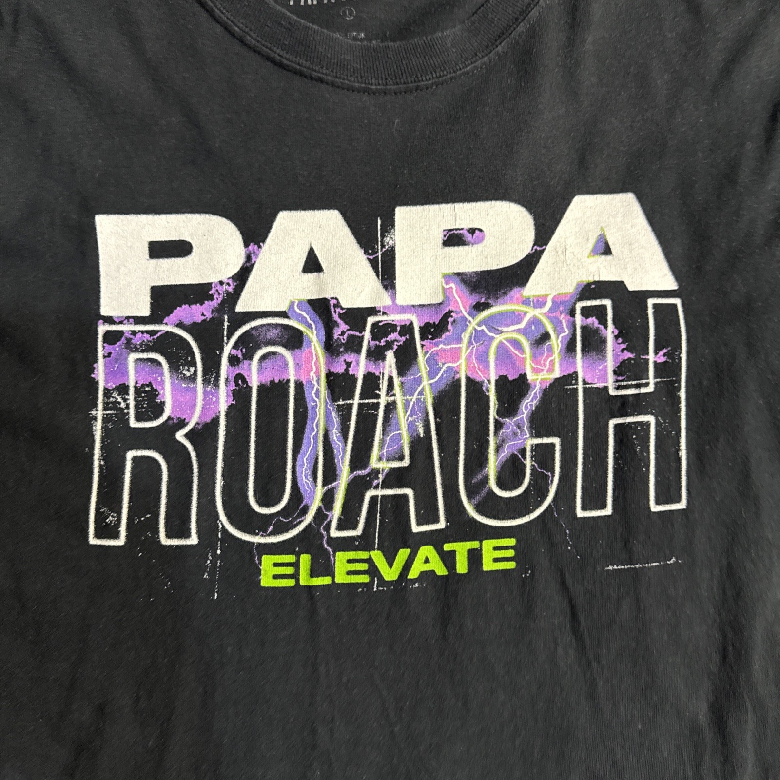 Papa Roach “Elevate” Purple Lightning  Long Sleev… - image 2