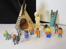 Playmobil Conjunto Campamento Indio / Figuras Nativas Americanas, Tipi, Caballo PLUS 4 Caballeros