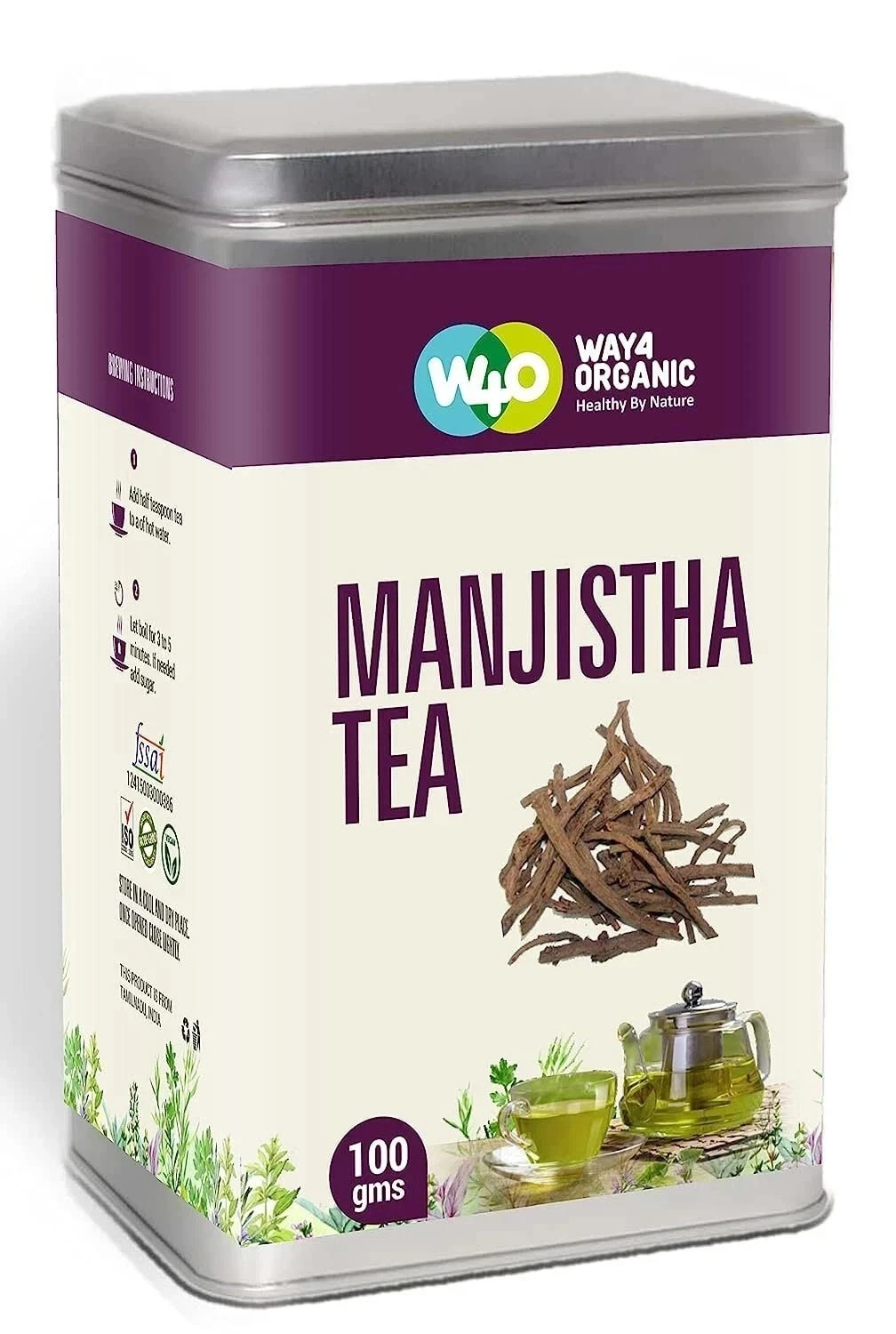 WAY 4 ORGANIC W4O Manjistha Tea 100 g f