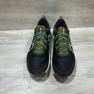 Nike React Pegasus Trail 4 Size 12.5 US Black Green Running  display picture 1