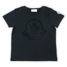 Moncler Kids Logo Printed Short Sleeve (Black) 8C00012 83907 999 8,10A 117393227