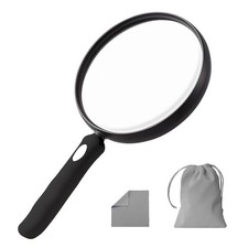Large Magnifying Glass 10X Handheld Reading Magnifier for Seniors - 100MM 4INCHE