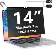Removable Magnetic Privacy Screen for 14" MacBook Pro 2021-2025, Anti-Glare Shie
