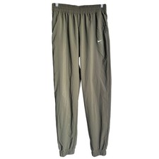Nike One Kids Dri-Fit Training Pants XL Slim Fit Olive Green Unisex Joggers