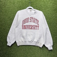 Vintage Ohio State Sweatshirt Mens Large Lee Sport Heavyweight Buckeyes Y2K 90s