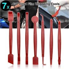 7 Pcs Car Scraper Vinyl Film Wrap Decal Felt Edge Squeegee Kit Application Tools
