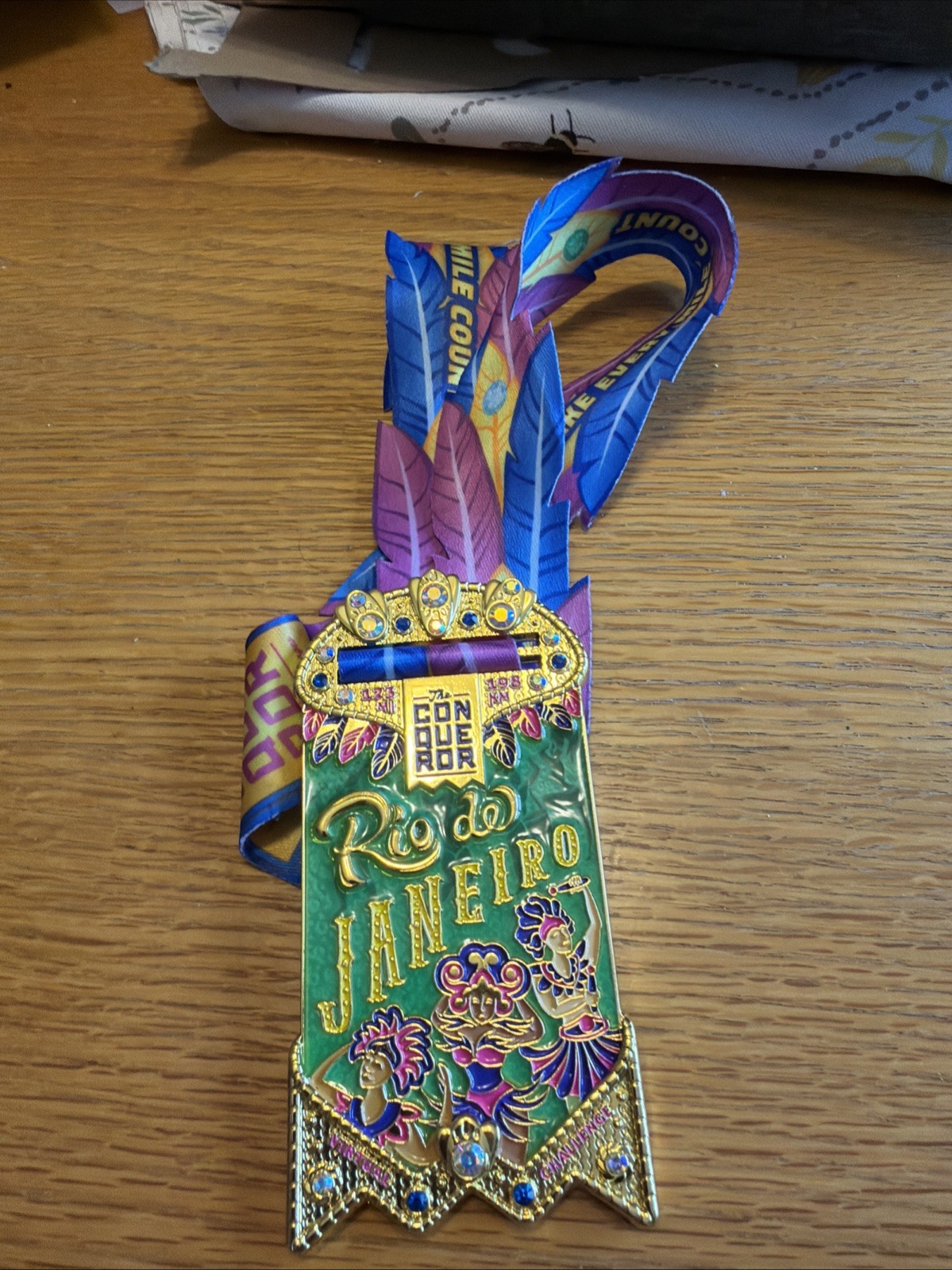 The Conqueror Virtual Challenge Medal for Rio de Janeiro (123 miles)