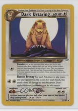 Dark Ursaring Pokemon Neo Destiny #21 2002 on eBay