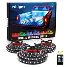 Nilight 3PCS 60 Inch RGB Truck Bed Light Strip Kit 270 LED Neon Accent LED w...
