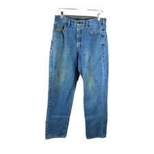 Carhartt Men's Denim Blue Jeans Size 34 X 34 Relaxed Fit
