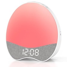 Ok to Wake Alarm Clock for Kids, Sleep Trainer with Night Light, Sound