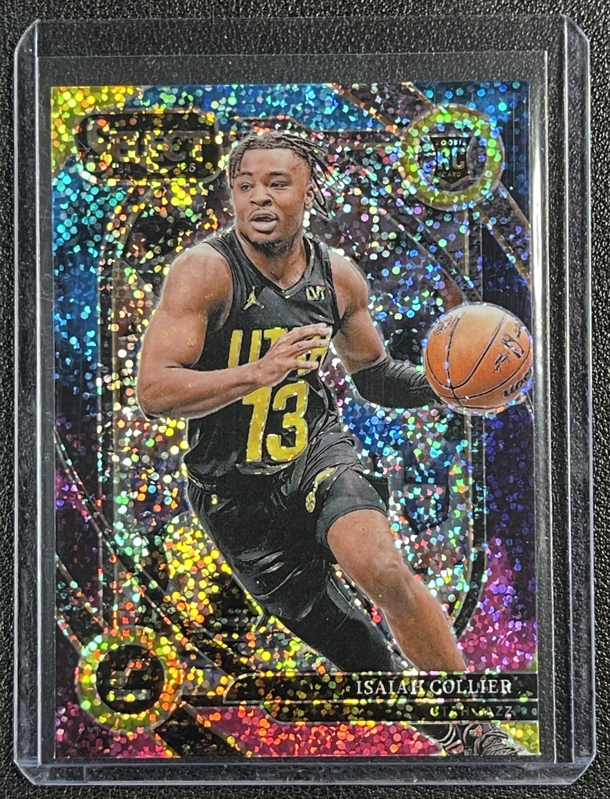 ISAIAH COLLIER 2024-25 PANINI SELECT #279 COURTSIDE ROOKIE COSMIC PRIZM RC SP