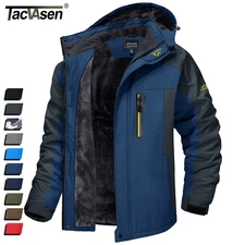 Men's Winter Ski Jacket Waterproof Snow Coat Snowboard Fleece Lining Warm Jacket