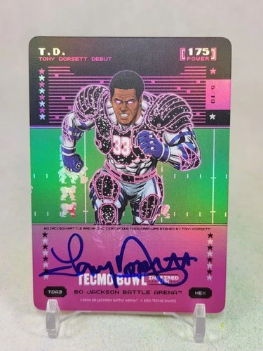 2026 Bo Jackson Battle Arena T. D. Tony Dorsett Auto PINK HEX /10 POWER 175 TDA3