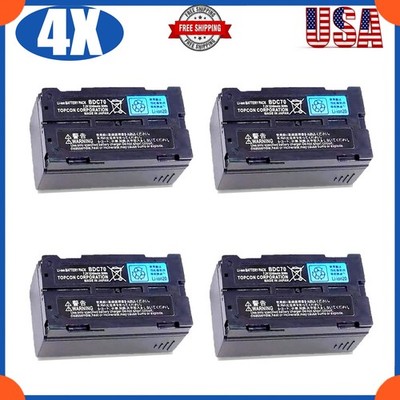   4X TOPCON BDC70 Battery for TOPCON,SOKKIA Total Station,GPS,SRX,GRX,HIPER V