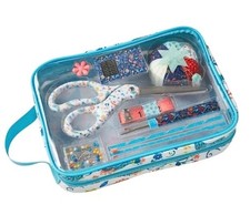 Pioneer Woman ~ MAZIE ~ Sewing Kit ~ Nine (9) Pieces ~ 6.5" W x 2.25" D x 8.9"