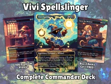 Vivi Spellslinger Commander Deck MTG EDH Anime Style Proxy Deck
