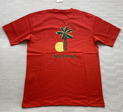Jacquemus Men's Red T-Shirt, Size Large