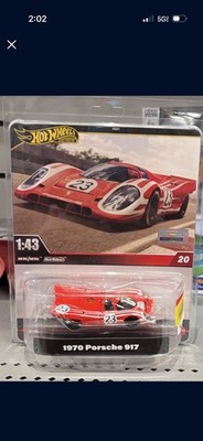 Hot Wheels Premium 1:43 Porsche 917 1970 Red Real Riders Diecast