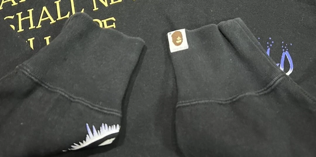 A BATHING APE (BAPE) Felpa con cappuccio Bape multistampa UOMO JP taglia L usata in buone condizioni nera