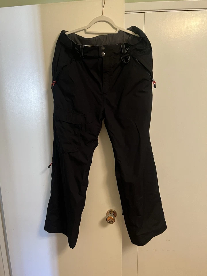 Marker Hombres Invierno Esquí Snowboard Nieve Aislamiento Impermeable Pantalones Negros Talla Med Foto 2 de 4