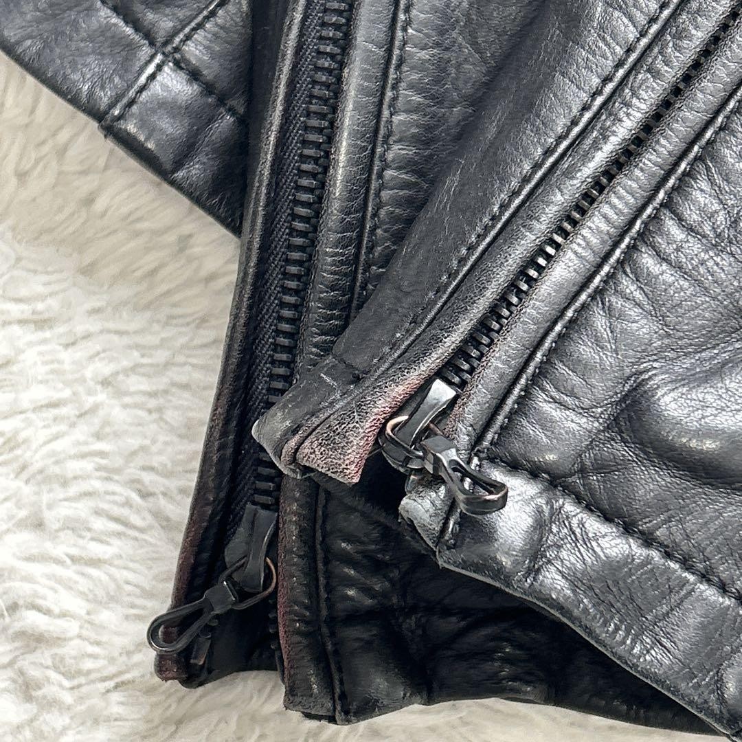 L Size Leather Jacket Shellac Shellac/Riders 48 B… - image 8