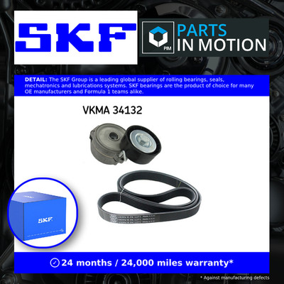 Drive Belt Kit fits FORD S-MAX TDCi 2.0D 15 to 18 Set SKF 1440933 1477061 New