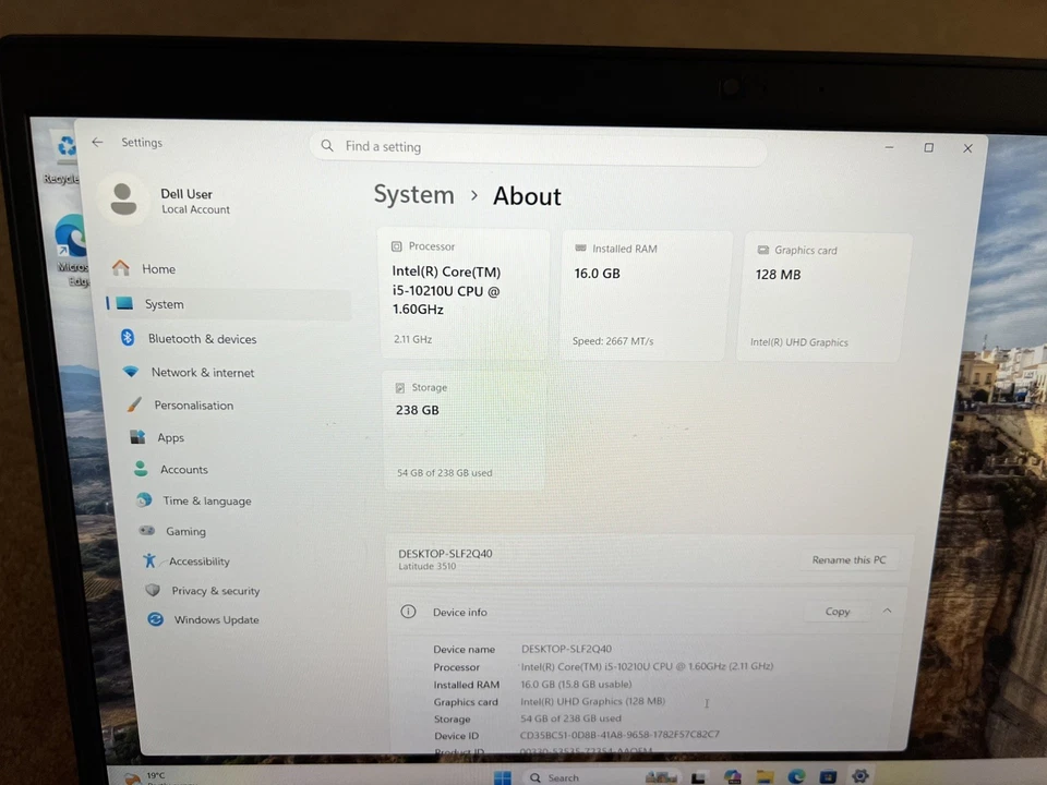 Dell Latitude 3510 · i5-10210U · 16GB · 256GB, photo 2 of 5