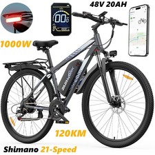 1000W Herren 29 Zoll Elektrofahrrad 48V 20AH E-Mountainbike 21 Gänge 50KM/H …