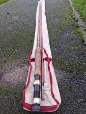 Hardy "Truecast" Split Cane 2-piece 8 1/2ft Fly Fishing Rod #6. Original case.