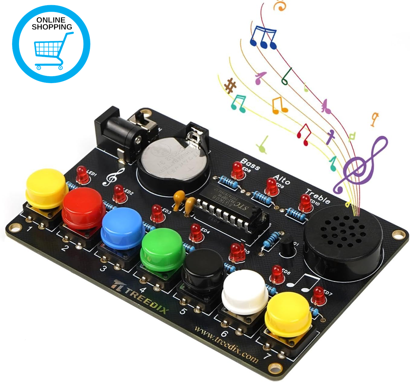 Solder Practice Projects DIY Piano Soldering Project Kit Circuit Boards Trainnin