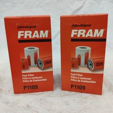 QTY 2 FRAM P1109 FUEL FILTER - FITS MANY - CHECK IF FITS YOUR EQUIPMENT