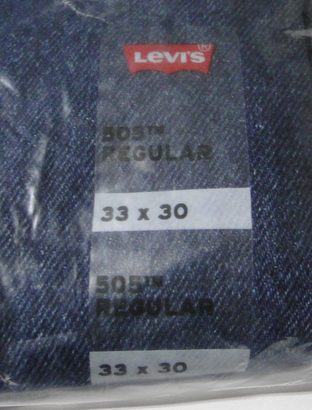 Levi Men's 505 Regular Fit Jeans, Dark Stonewash, 33W X 30L NEW SEALED ! thumbnail 6