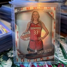 2025 Panini Prizm Lucy Olsen Variation #145 WNBA Logo Mystics Rookie Mysticsπ₯