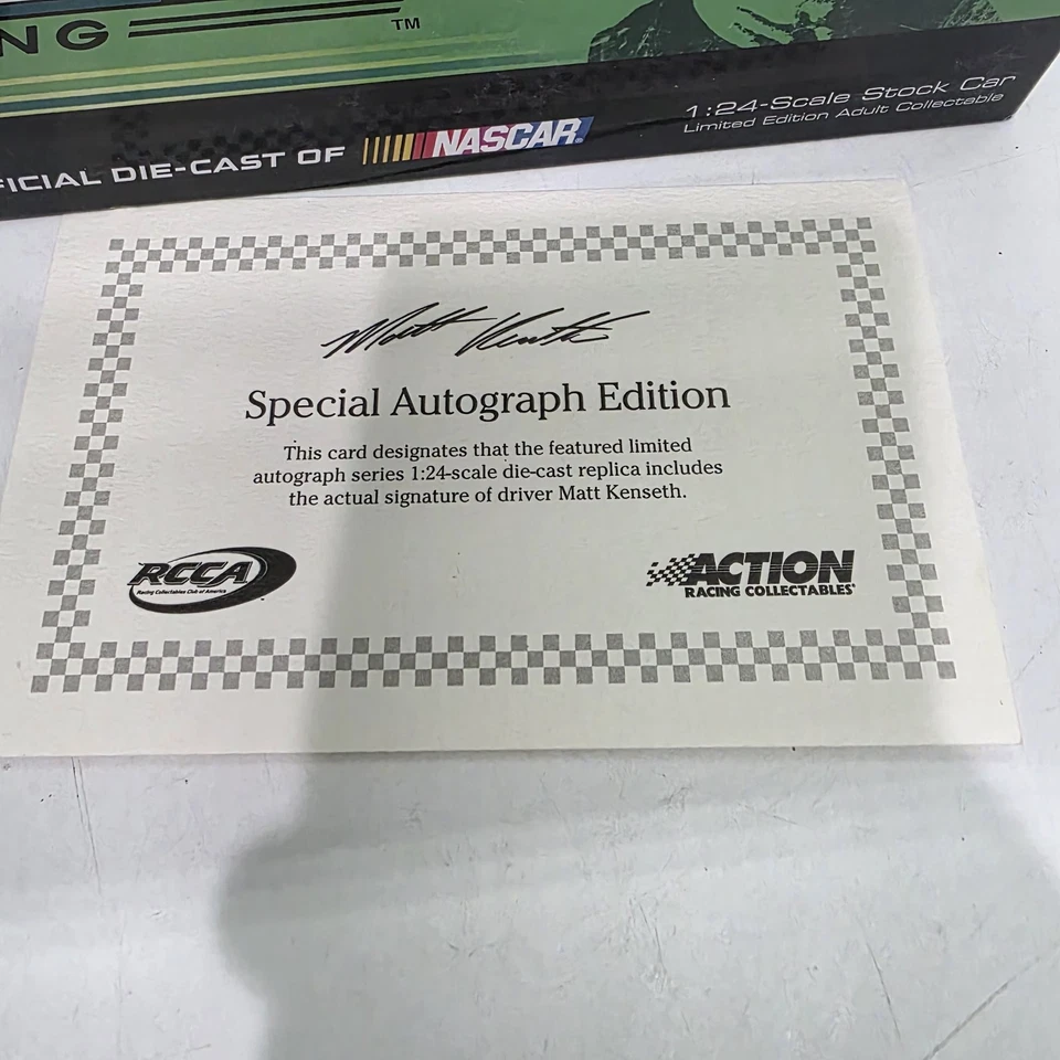 AUTOGRAPH COA 2012 Kenseth #17 5/3 Bank 1/24 Lionel Fusion Nascar Diecast 1/48 - Image 3 of 4