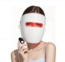 LED Light Therapy Face Mask, 4 Color Silicone Facial Mask for Skin Care