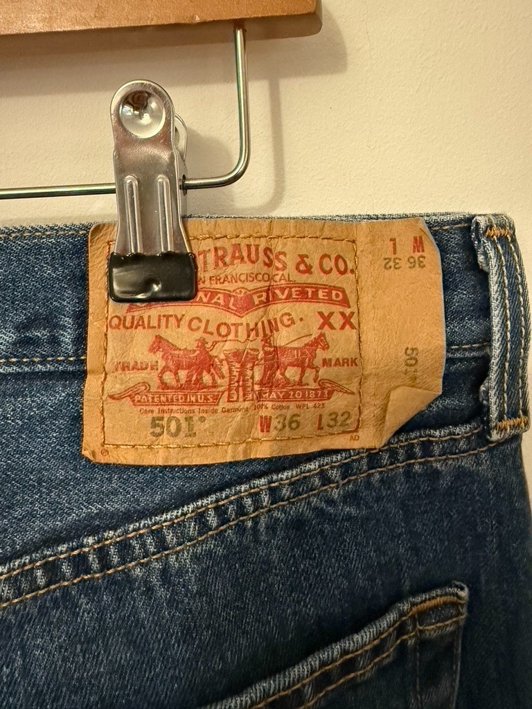 LEVI’S 501 STRAIGHT FIT Jeans - W36 L32 - Blue - Great Condition - Men’s image 3
