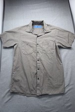 Cintas ComfortFlex Shirt Mens Medium Short Sleeve Work Uniform Button Up Pockets