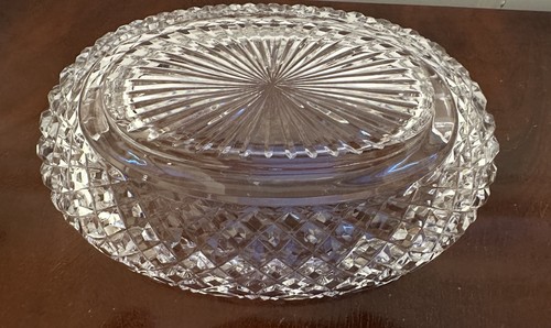 WATERFORD CRYSTAL Master Cutter Heritage Oval Display Centerpiece Bowl IRELAND - Picture 10 of 12