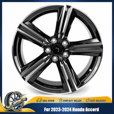 19x8.5 Aluminum Wheel Rim Machined Black For Honda Accord 2023-2025 60307 19x8.5 Aluminum Wheel Rim Machined Black For Honda Accord 2023-2025 60307
