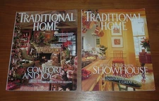 Traditional Home magazine (2) Holiday issue 2000 AND March 2001 issue