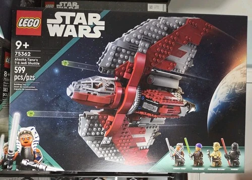 LEGO Star Wars Ahsoka Tano's T-6 Jedi Shuttle 75362 Complete Set 599 Pieces