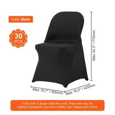 Stretch Spandex Folding Chair Covers, Universal Fitted Chair Cover, Removable